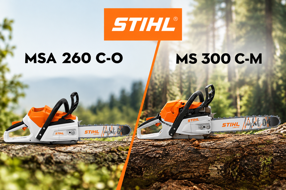 Puissance et technologie Stihl avec les toutes nouvelles MSA 260 C-O et MS 300 C-M